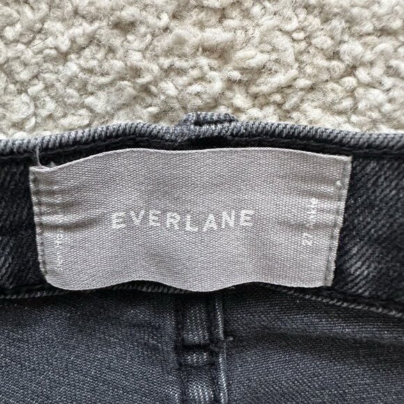Everlane Jeans Women’s Size 27 Dark Wash Black Ankle Slim Fit High Rise - Picture 3 of 8